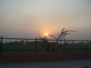 A really long Indian sunset