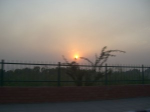 A really long Indian sunset