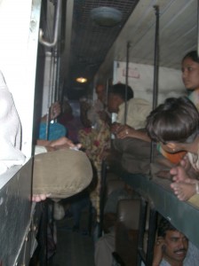 Sleeper bus interior