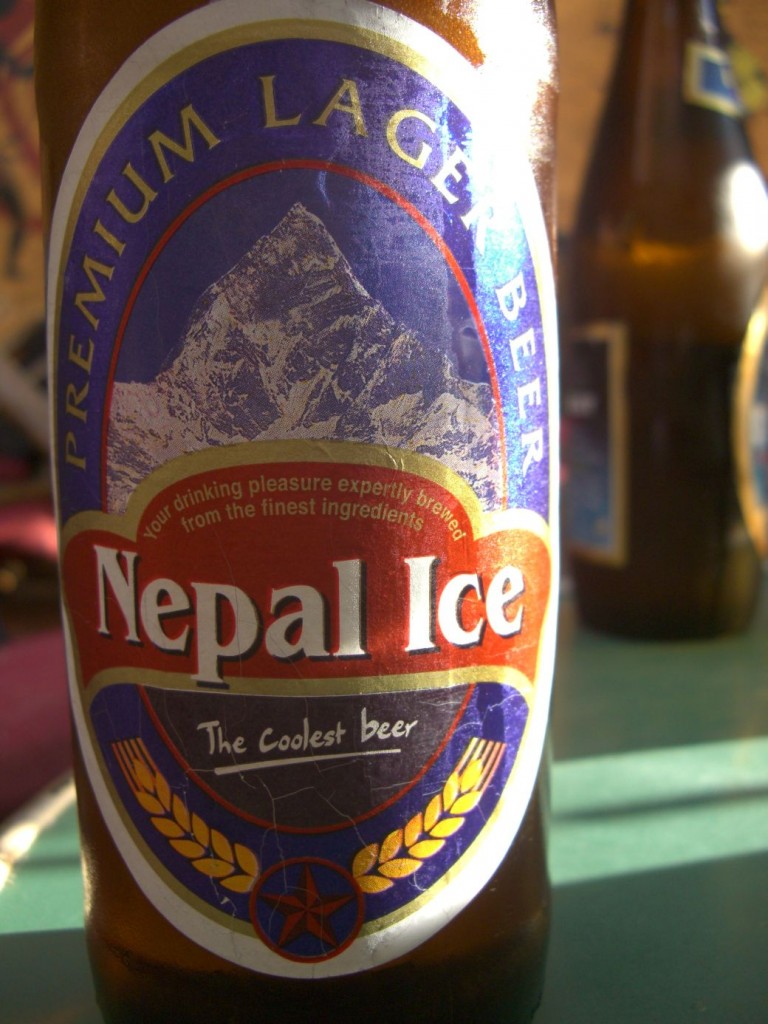 nepal ice beer portrait