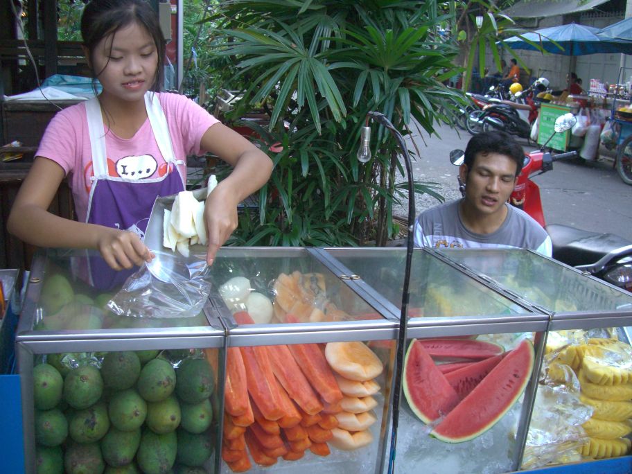 Fruit vendor in Bangkok