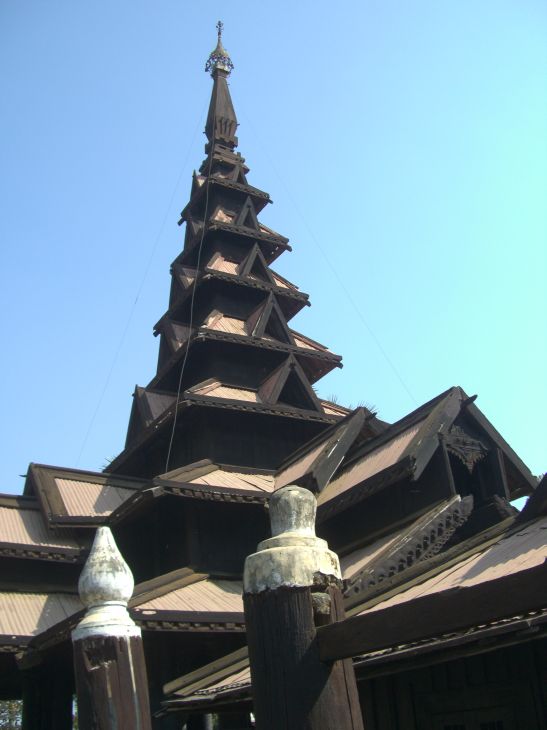 inwa teak pagoda