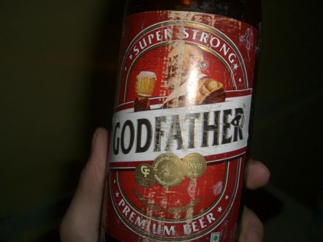 godfather beer label