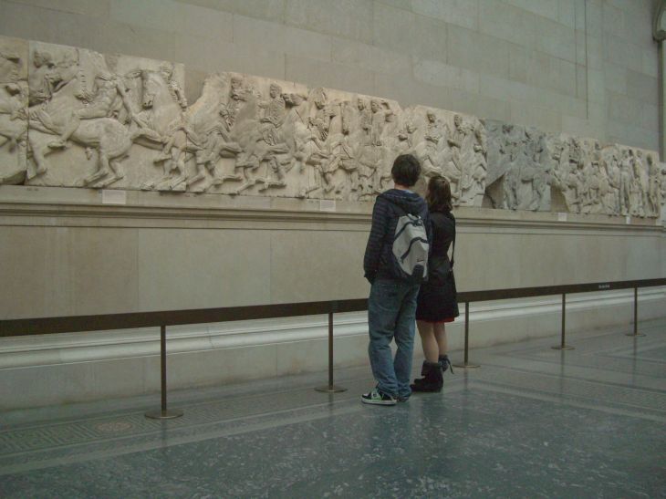 Checking out bits of the Acropolis at the British Museum